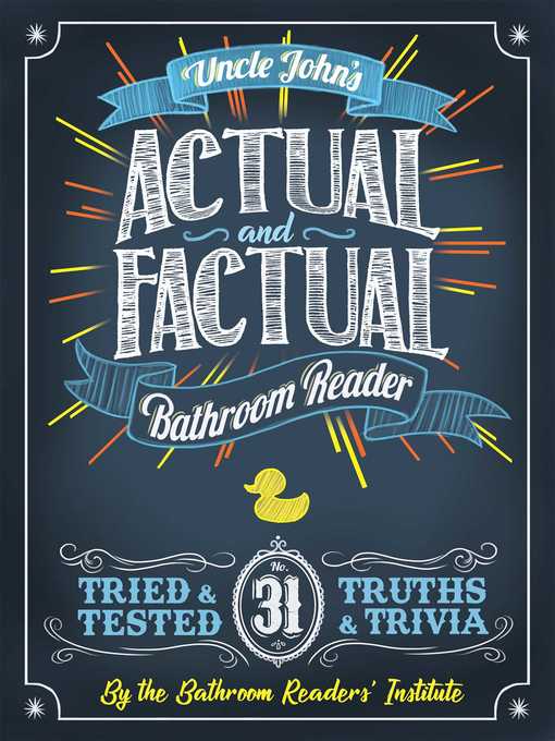 Title details for Uncle John's Actual and Factual Bathroom Reader by Bathroom Readers' Institute - Wait list